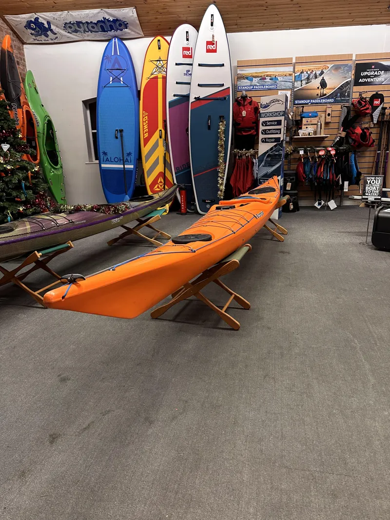 2023 P and H Scorpio MV Expedition Sea Kayak Fuego Orange Ex Demo-5